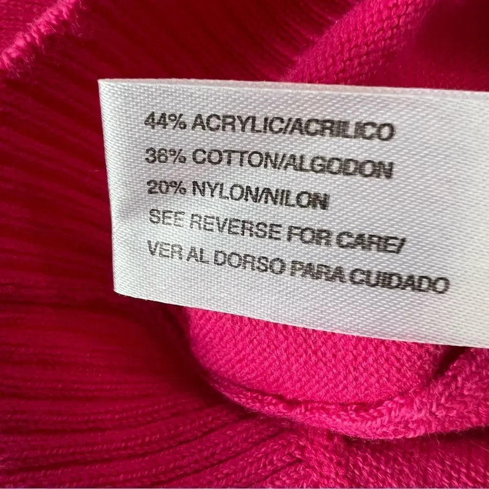Carolyn Taylor Hot Pink Barbiecore Cardigan‎ Sweater - S